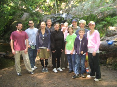 The whole clan at Copper Falls