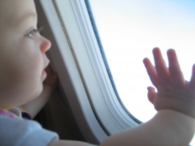 Hailey takes after her mama and loves looking out the window.