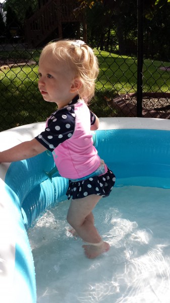 Thanks to some A+ neighbors for the kiddie pool.