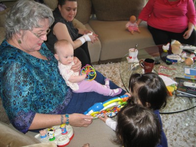 Great Aunt Joan Steals some Hailey Time