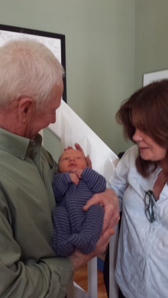 Nana and Papaw meet their grandson